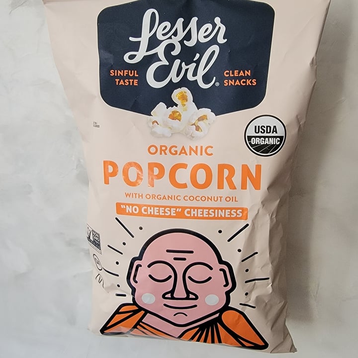 photo of Lesser Evil Snacks Organic Popcorn No Cheese Cheesiness shared by @joyfullforgood on  29 Jul 2021 - review