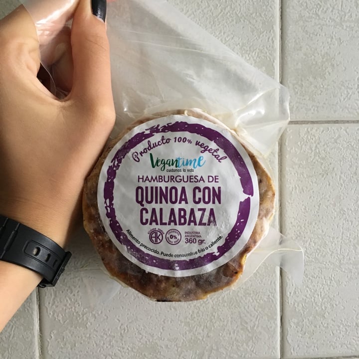 photo of Vegantime Argentina Hamburguesas de Quinoa shared by @aalmaborghi on  22 Mar 2022 - review