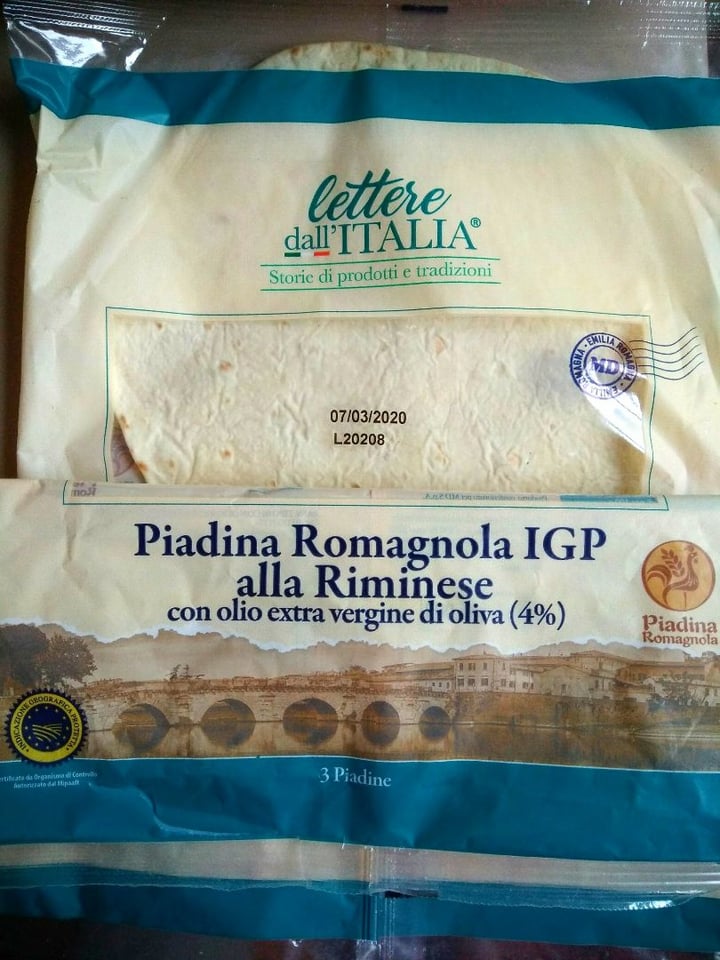 photo of Lettere dall'Italia Piadina Romagnola IGP alla Riminese shared by @ravanellocurioso on  17 Feb 2020 - review