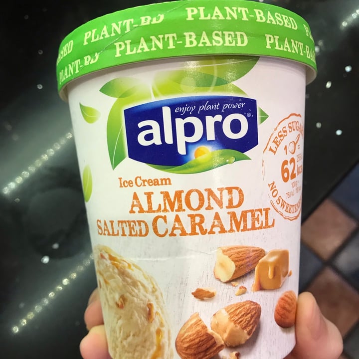 photo of Alpro Almond Salted Caramel Ice Cream shared by @clairebelej on  28 May 2020 - review