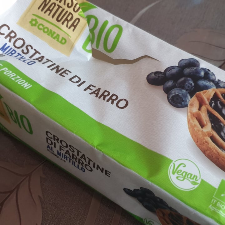 photo of Verso Natura Conad Veg Crostatine Al Farro Al Mirtillo Biologiche shared by @gianlucaforanimals on  20 Jun 2022 - review