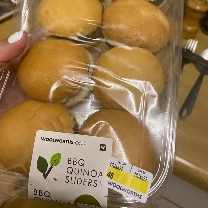 photo of Woolworths Food Bbq quinoa sliders shared by @bianca1701 on  14 Jan 2022 - review