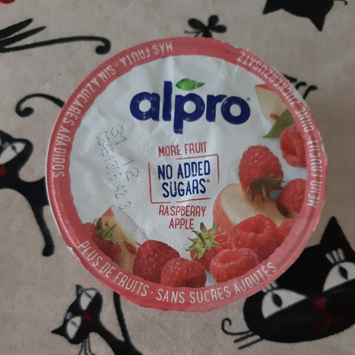 review photo of Alpro Raspberry apple yogurt shared by @francymonky on 13 Dec 2021 - review