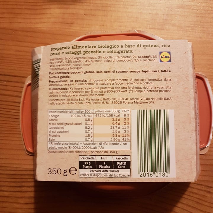 review photo of Vallericca Bio zuppa di riso rosso e quinoa shared by @pipppi on 29 Dec 2021 - review
