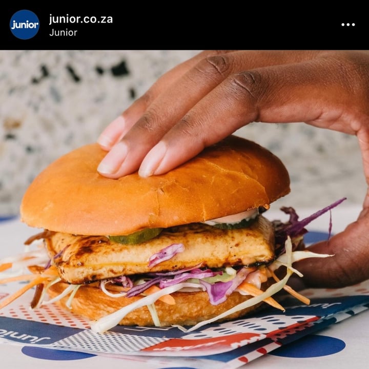 photo of Junior Vegan Tofu Burger shared by @erinxjessica on  02 Apr 2022 - review