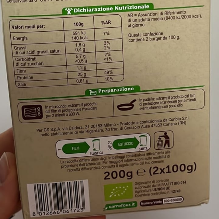 photo of Carrefour Bio Seitan Al Naturale shared by @angelarusso on  05 Jun 2022 - review