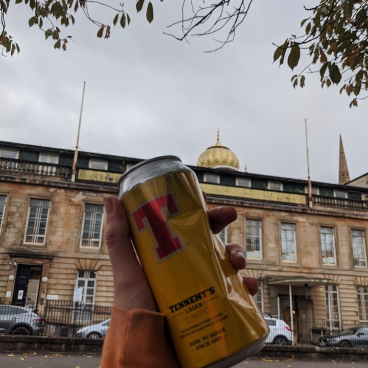 photo of Tennent’s Tennant's Lager shared by @cherrypersimmon on  14 Oct 2020 - review