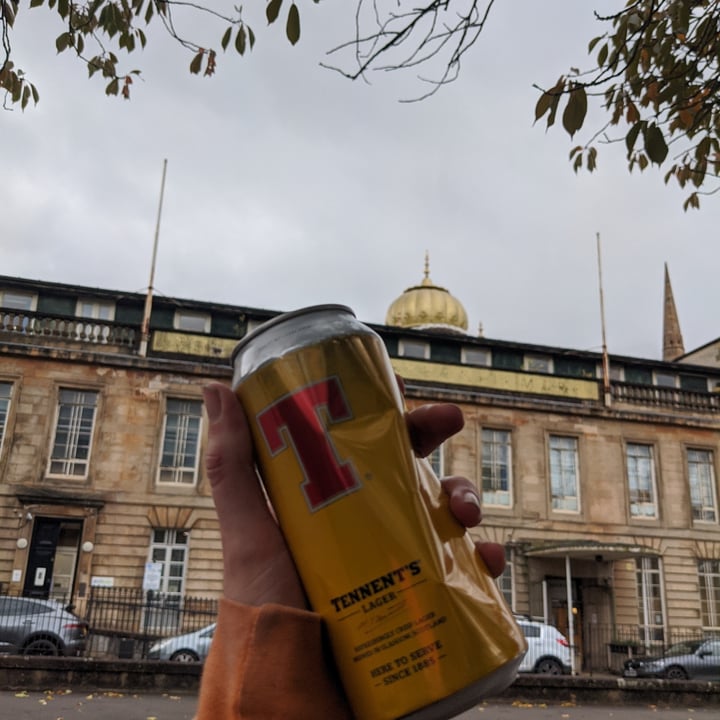 review photo of Tennent’s Tennant's Lager shared by @cherrypersimmon on 14 Oct 2020 - review