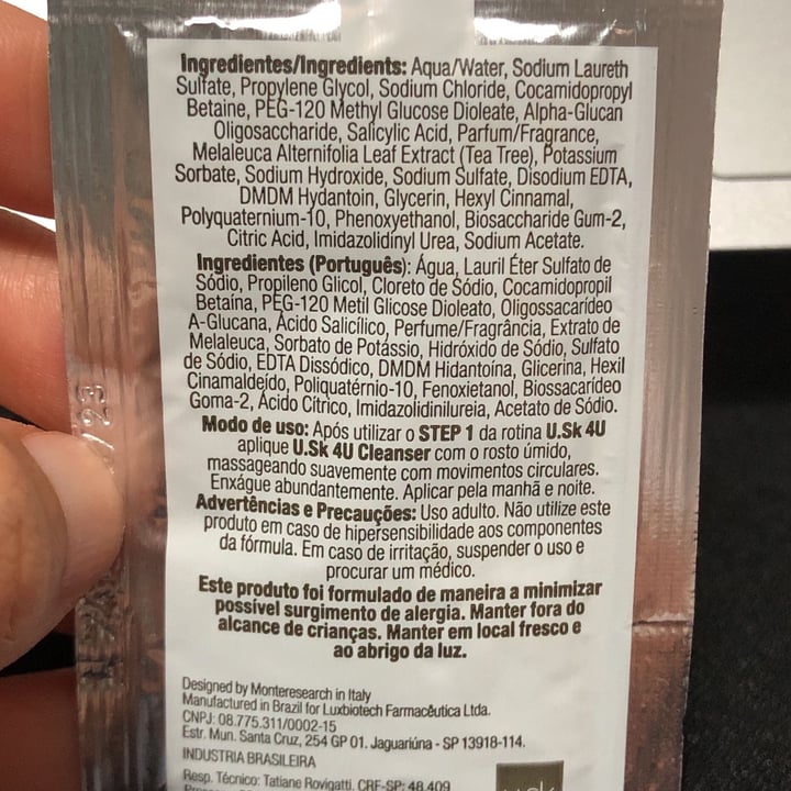 review photo of U.sk 4U Limpador Facial shared by @rchls on 15 Oct 2022 - review