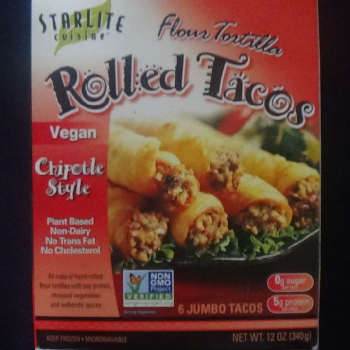 photo of Starlite Cuisine Vegan “Chipotle Style” Rolled Tacos shared by @feelideal on  11 Nov 2020 - review