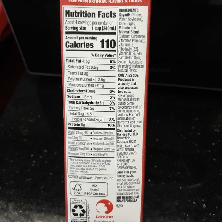 review photo of Silk Original Soy Milk shared by @chloeliew on 14 Feb 2022 - review