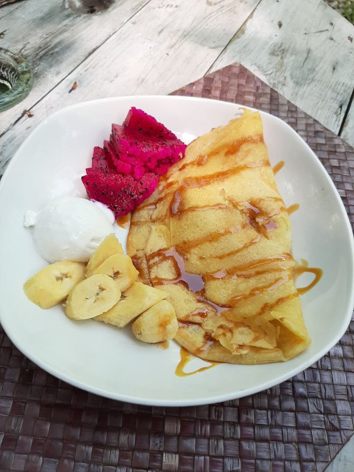 photo of Tasty Vegan Banana Pancakes shared by @plantsfeelthough on  28 Feb 2020 - review