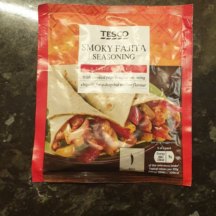 photo of Tesco Smoky fajita seasoning shared by @abigailp on  04 Feb 2021 - review