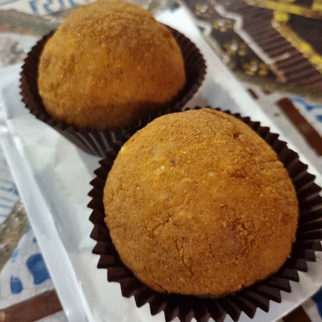 Foto del plato “Arancina con ragù di soia”