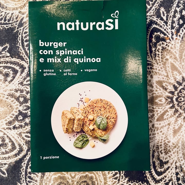 photo of Natura Sì burger con spinaci e mix di quinoa shared by @chiaramauro22 on  13 Dec 2022 - review