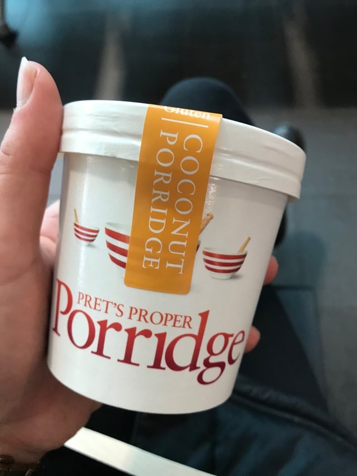 review photo of Pret A Manger Coconut Porridge shared by @kirstend94 on 17 Mar 2020 - review