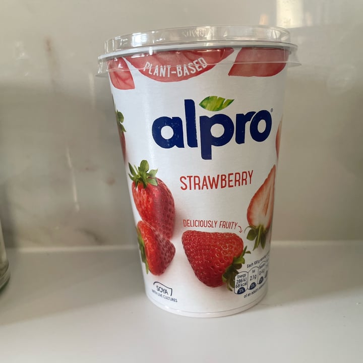 photo of Alpro Strawberry Yogurt shared by @thehumblechickpea on  05 Jul 2022 - review