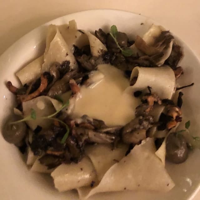 Photo of the dish “Pasta with mushrooms”
