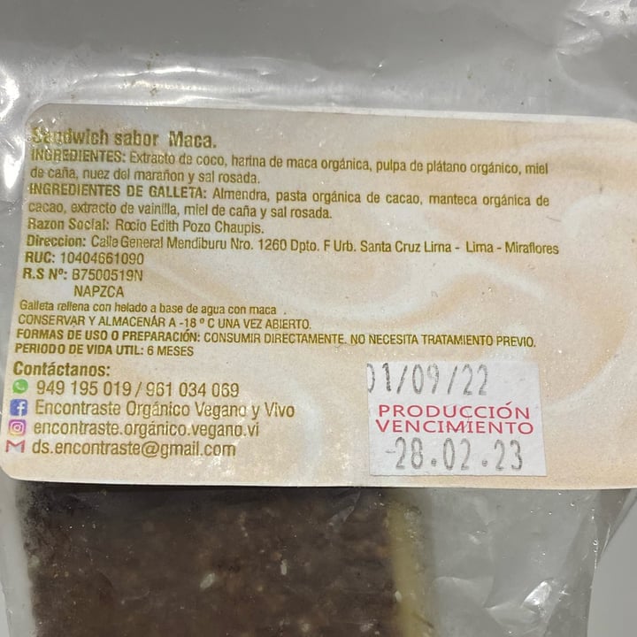 photo of Encontraste orgánico, vegano y vivo Nutri Sandwich Vegan shared by @bluvegan on  16 Sep 2022 - review