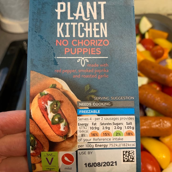 photo of Plant Kitchen (M&S) Chorizo puppies shared by @alisonclare on  17 Aug 2021 - review