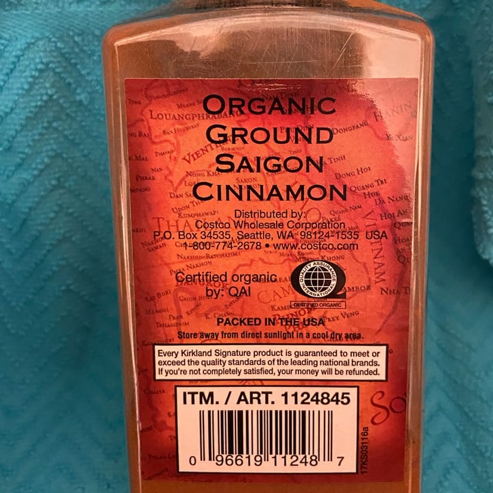 photo of Kirkland Signature Organic cinnamon shared by @veganfl on  14 May 2022 - review