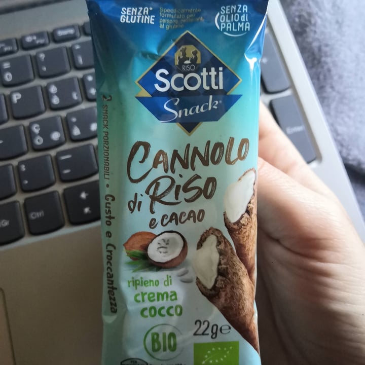 photo of Riso Scotti Cannolo di riso cacao e cocco shared by @chiaradegg on  08 Apr 2022 - review