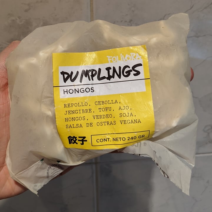 photo of Folivora Dumplings de hongos shared by @uncannyval on  19 Nov 2020 - review