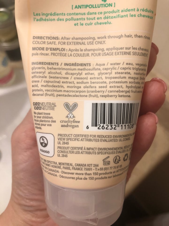 photo of ATTITUDE Super Leaves Volume and Shine Conditioner shared by @camyot on  16 Aug 2019 - review