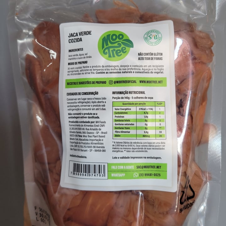 photo of MooTree Carne Vegetal - Jaca Verde shared by @victorialeonel on  01 Jul 2022 - review