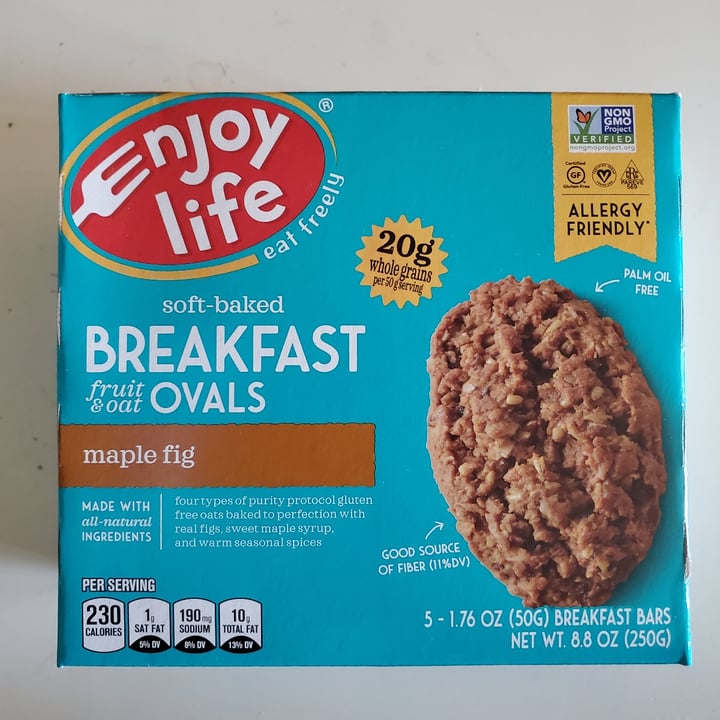 photo of Enjoy Life Maple Fig Breakfast Ovals shared by @moosewong on  21 Feb 2021 - review