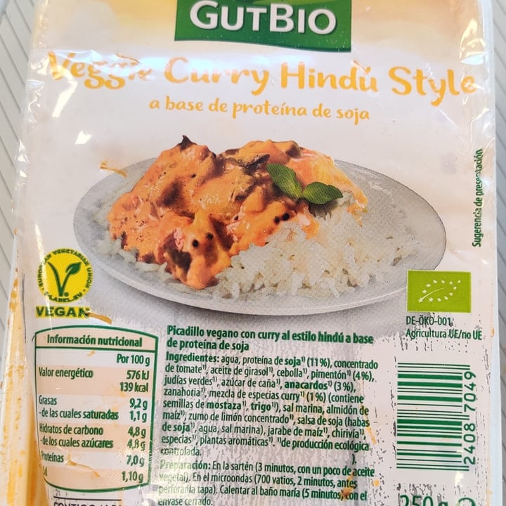 photo of GutBio Veggie curry Thai Style shared by @pilaropili on  25 Oct 2021 - review