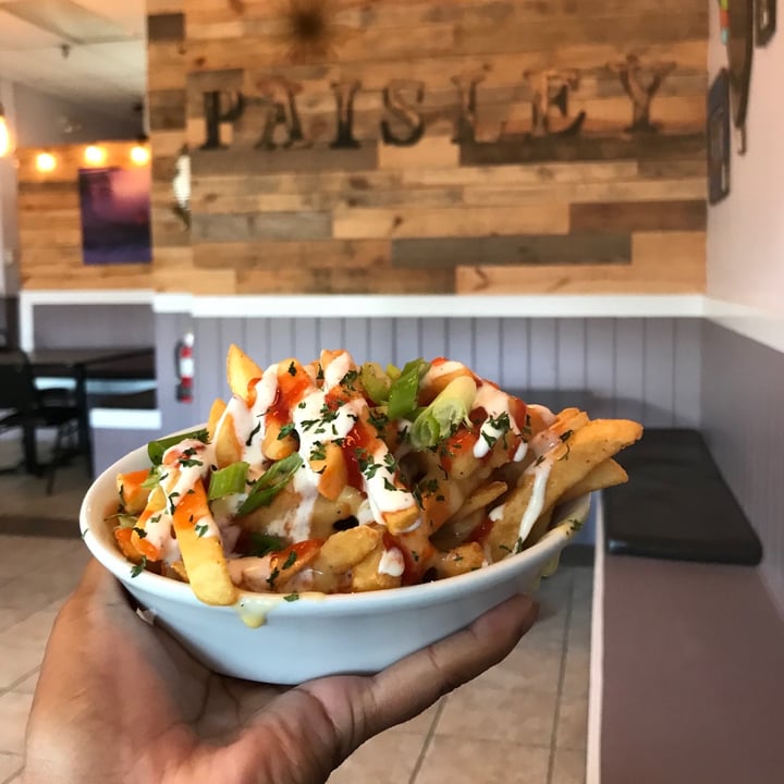 photo of Paisley Vegan Kitchen Trash Fries shared by @carlinemaybe on  19 Jul 2020 - review