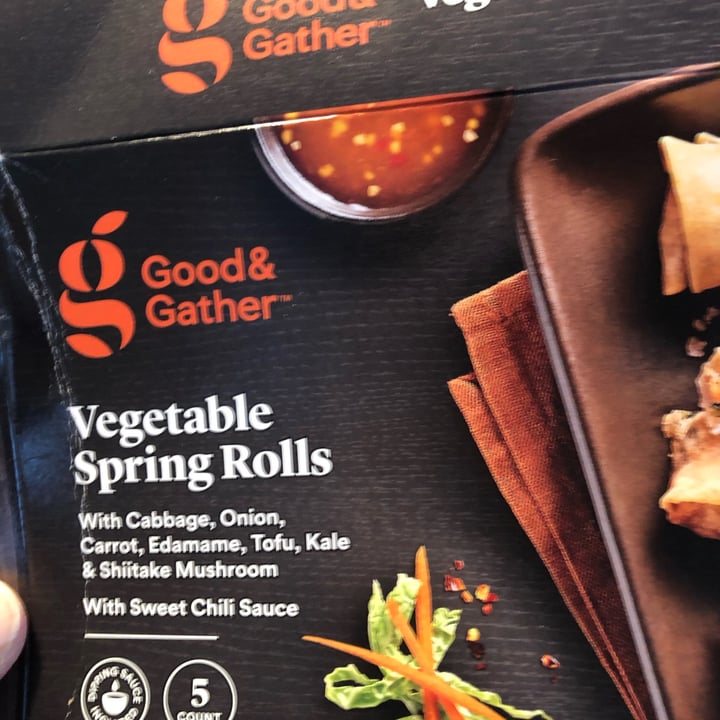 photo of Good & Gather Vegetable Spring Rolls shared by @annettej on  01 Jan 2022 - review