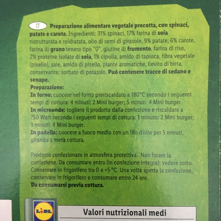 review photo of Vemondo Mini burger con spinaci shared by @huliet on 05 Jul 2022 - review