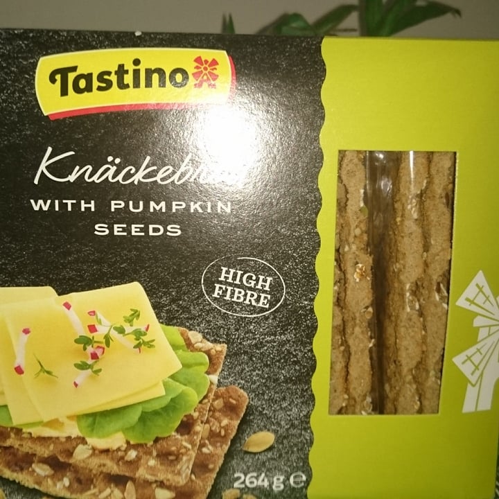 review photo of Tastino Knäckebröd with pumpkin seeds shared by @andreaillungo on 04 Jul 2022 - review
