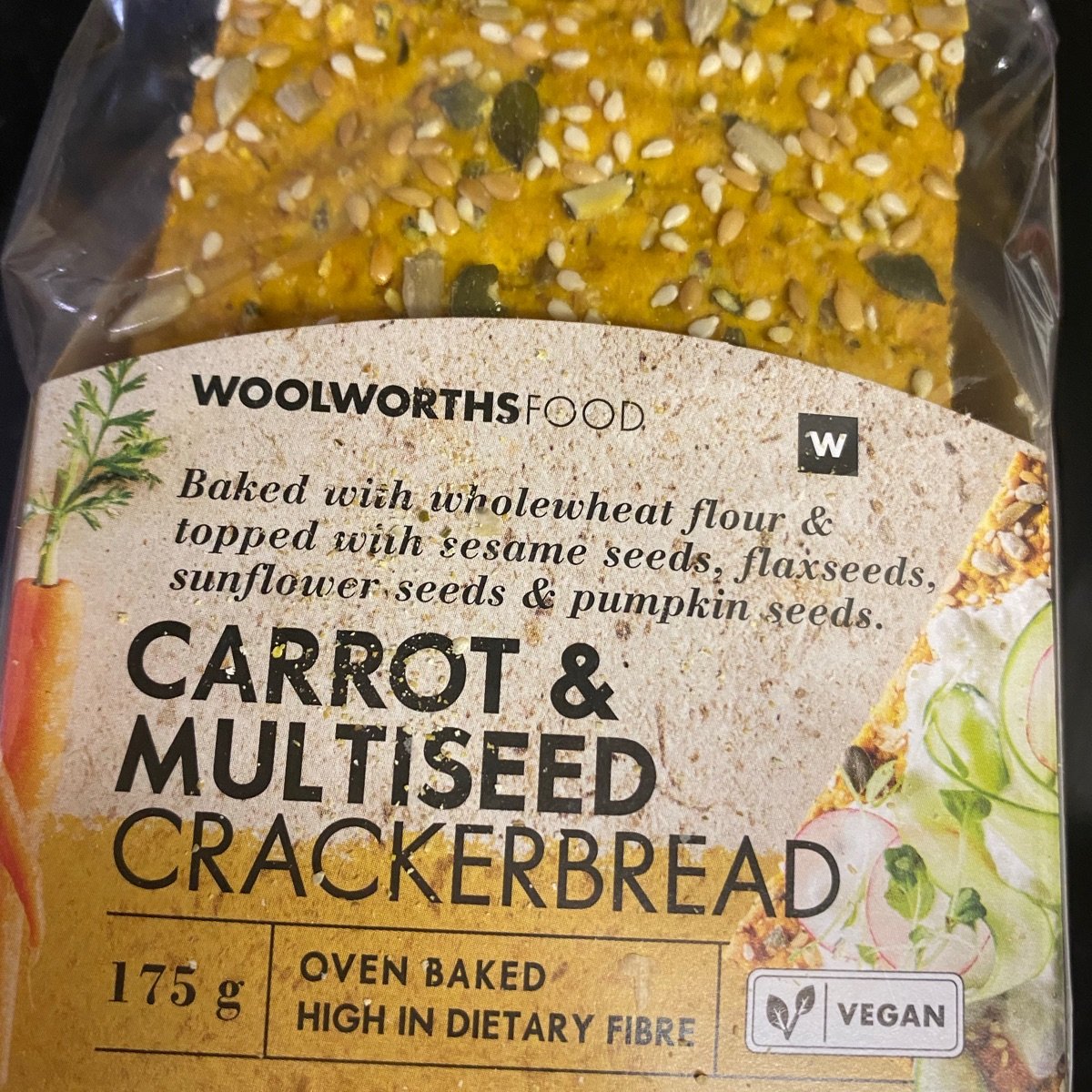 Woolworths Carrot & multi seed crackerbread Reviews abillion
