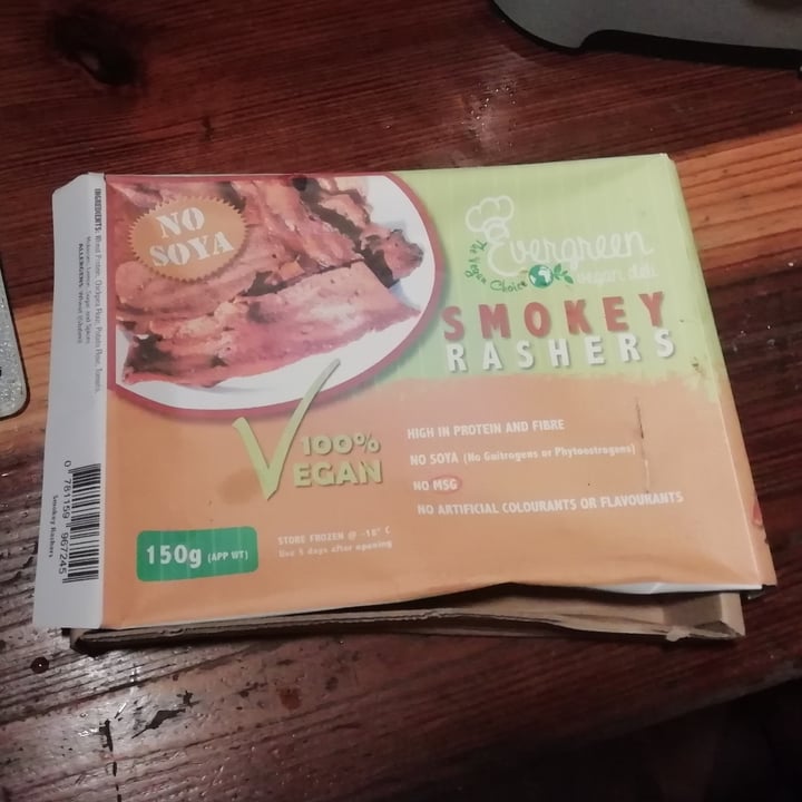 photo of Evergreen Vegan Deli Smokey Rashers shared by @fezekyo on  08 Apr 2021 - review