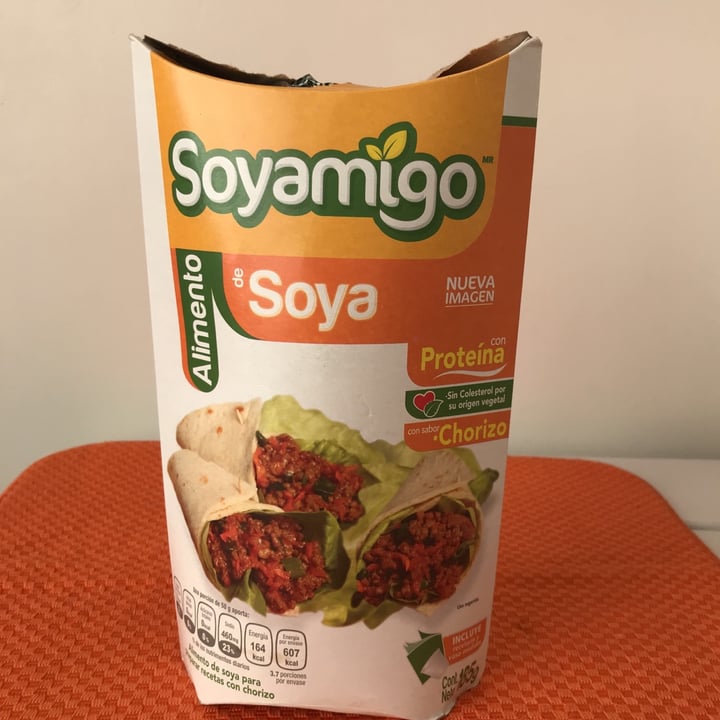 photo of Soyamigo Alimento a Base de Soya sabor Chorizo shared by @marianaissa1 on  05 Jul 2020 - review