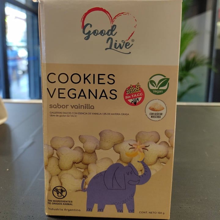 photo of Good live Cookies Sabor Vainilla shared by @natyvegan on  25 Apr 2022 - review