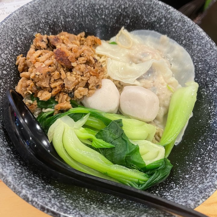 photo of Veggie House vegetarian Mushroom Dumpling Noodle shared by @greenbovine on  10 Mar 2022 - review