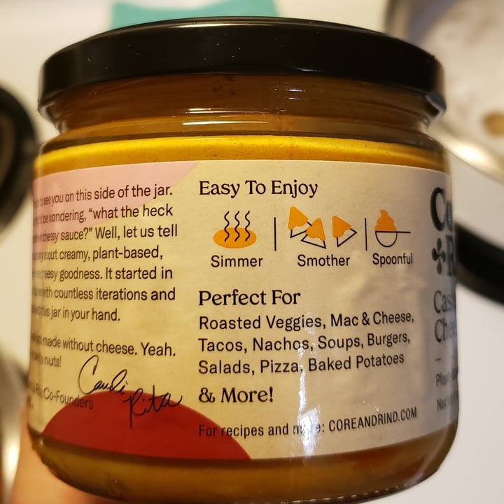 photo of Core & Rind Cashew Cheesy Sauce - Rich & Smoky shared by @samwisesamgee on  10 Dec 2021 - review