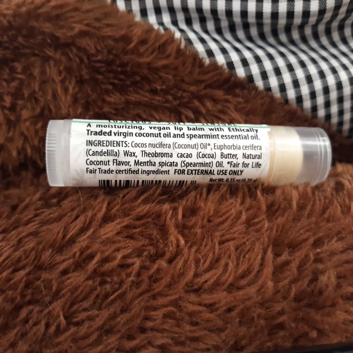 photo of Alaffia Coconut Mint Ethically Traded Lip Balm shared by @theanxiousvegan on  19 Feb 2020 - review