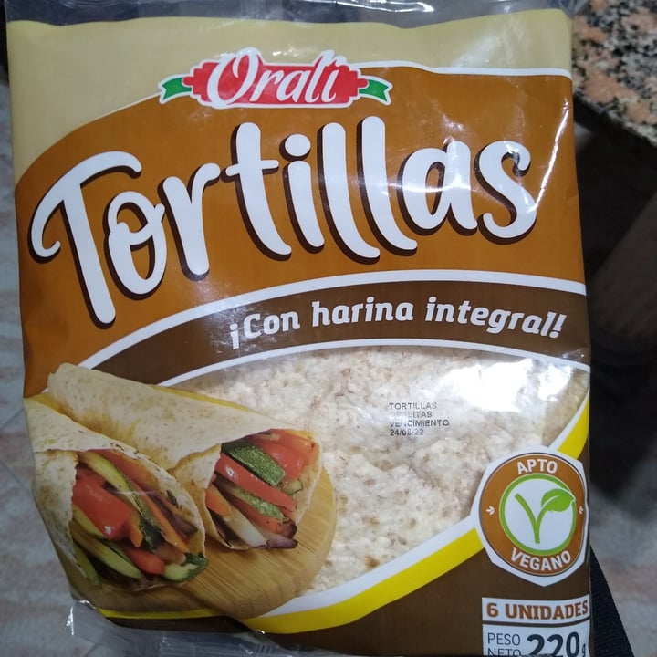 photo of Orali Tortillas con Harina Integral shared by @seleneveg on  27 Jul 2022 - review