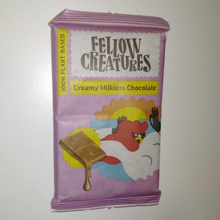 photo of Fellow creatures Creamy milkless chocolate shared by @veganadam on  01 Oct 2022 - review