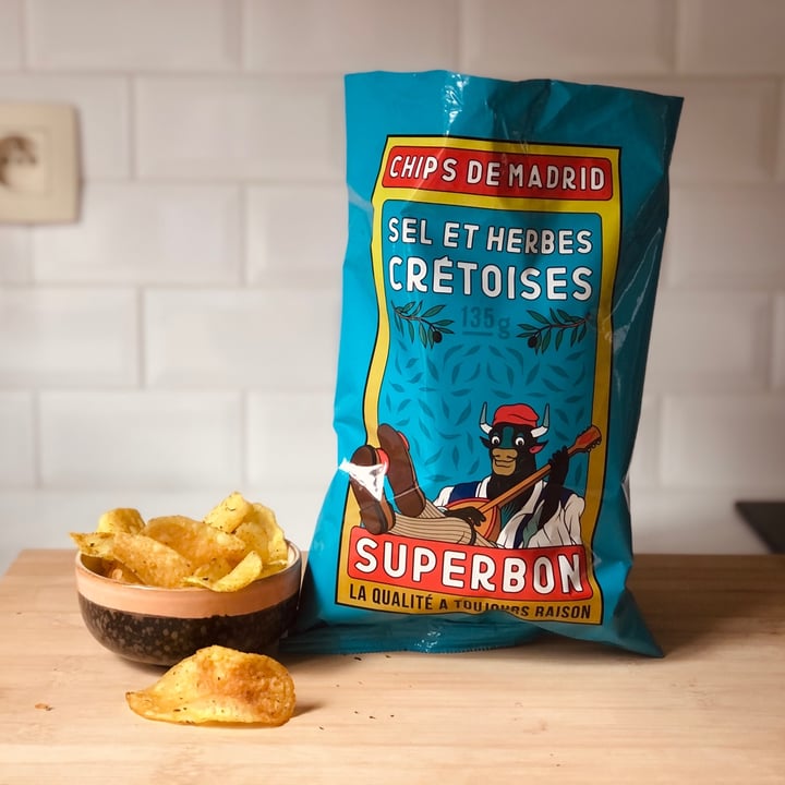 photo of Superbon Chips de Madrid Sel et Herbes Crétoises shared by @evaicikson on  03 Apr 2021 - review