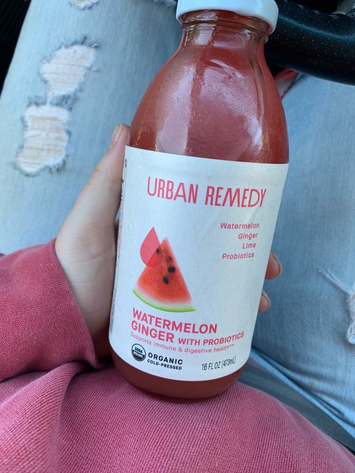 photo of Urban Remedy Watermelon Ginger shared by @clairecancook on  11 Jul 2019 - review