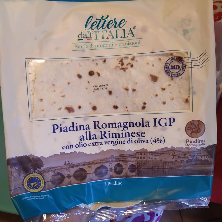 photo of MD lettere dall'Italia Piadina Romagnola IGP alla Riminese shared by @lorenzowenter on  18 Oct 2021 - review