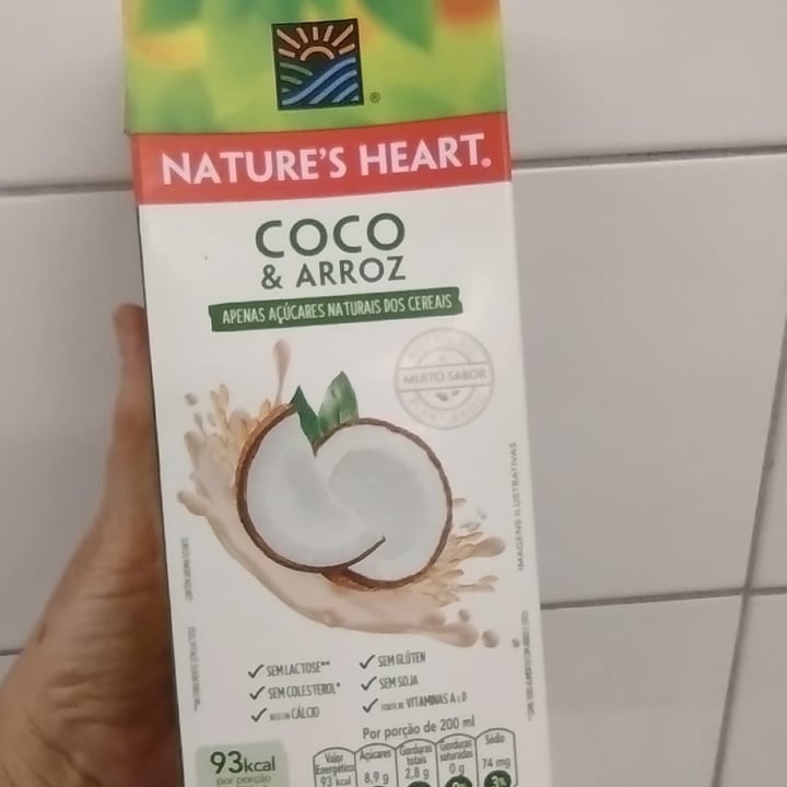 photo of Nature's Heart Bebida coco e arroz shared by @giovana24 on  17 Sep 2022 - review