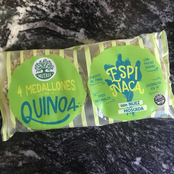 photo of Nutree Medallones De Quinoa Espinaca Con Nuez Moscada shared by @micabr on  15 Aug 2020 - review