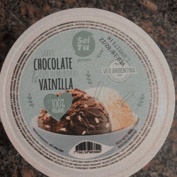 photo of Sei Tu Sei Tu Vegan Vainilla y Chocolate con Almendras shared by @milagrosagus on  19 Jul 2021 - review